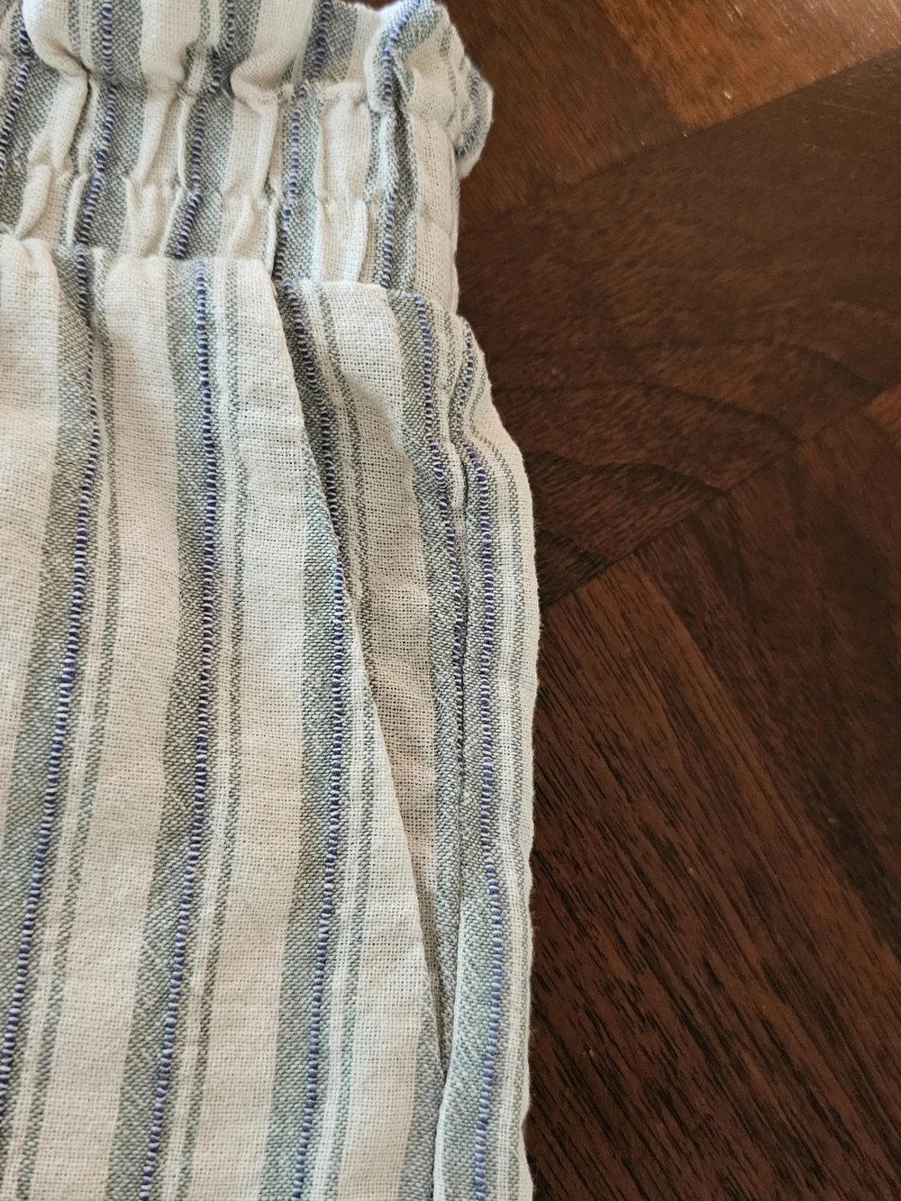 Treasure & Bond Nordstrom Girls Striped Pull On Linen Blend Shorts S 7/8
